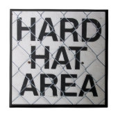 Gebied voor harde Pet onder Chain-Link Fence Tegeltje (Voorkant)