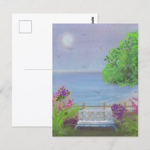 gebied waar de Zee de Floral uitsnijdt Briefkaart