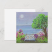  gebied waar de Zee de Floral uitsnijdt Feestdagenkaart (Voorkant / Achterkant)