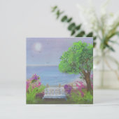  gebied waar de Zee de Floral uitsnijdt Feestdagenkaart (Staand voorkant)