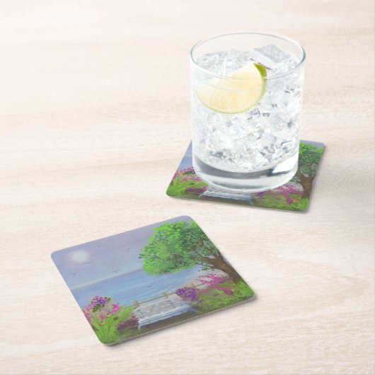  gebied waar de Zee de Floral uitsnijdt Kartonnen Onderzetters (Insitu)