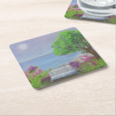  gebied waar de Zee de Floral uitsnijdt Kartonnen Onderzetters (Schuin)