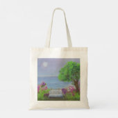  gebied waar de Zee de Floral uitsnijdt Tote Bag (Achterkant)