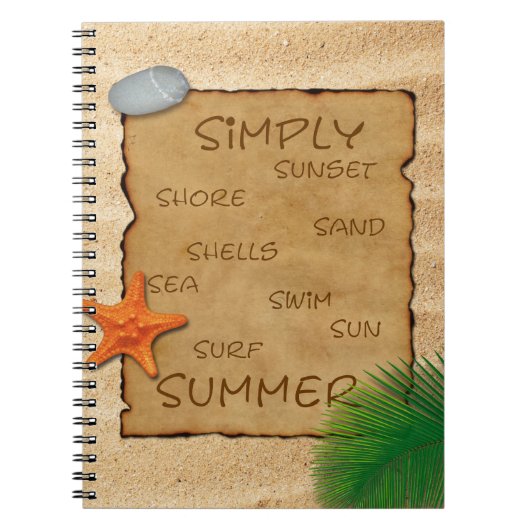 Gebied Zand Achtergrond - Notitieboek (Voorkant)