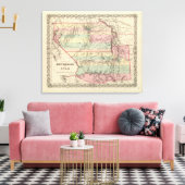 Gebieden in New Mexico en Utah Canvas Afdruk (Insitu (Woonkamer))