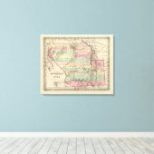 Gebieden in New Mexico en Utah Canvas Afdruk (Insitu (Houten vloer))