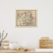 Gebieden in New Mexico en Utah Poster (Keuken)