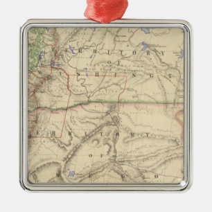 Gebieden in Washington en Oregon Metalen Ornament