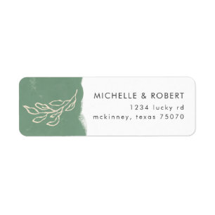 Gebieden van Dreams Green   Retouradreslabel Etiket