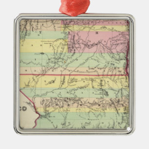 Gebieden van New Mexico en Utah Metalen Ornament