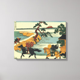 Gebieden van sekiya door de sumida canvas afdruk