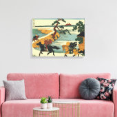 Gebieden van sekiya door de sumida canvas afdruk (Insitu (Woonkamer))