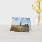 Gebieden van Tulp met de Rijnsburg Windmolen Monet Kaart (Gele Bloem)