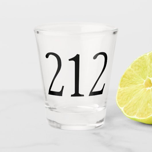 Gebiedscode 212 (NY City) warm glas (Voorkant)