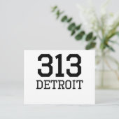 Gebiedscode 313 invullen briefkaart (Staand voorkant)