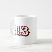 Gebiedscode 413 koffiemok (Voorkant links)