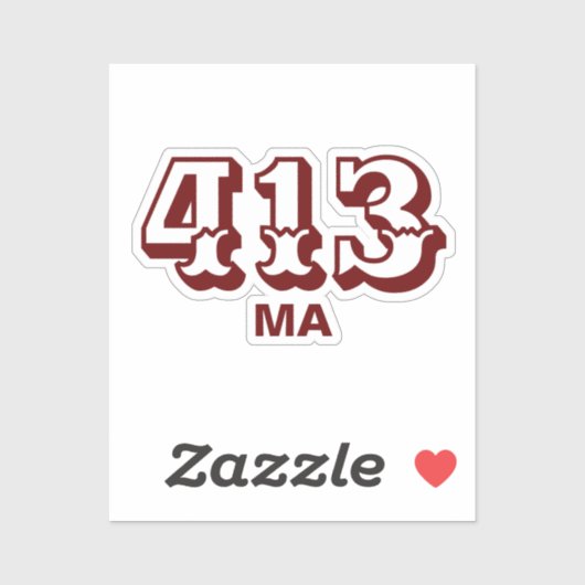 Gebiedscode 413 sticker (Vel)