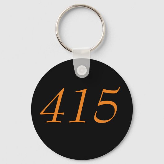 Gebiedscode 415 (San Francisco) Sleutelhanger (Voorkant)