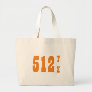 Gebiedscode 512 (Austin, TX) Grote Tote Bag