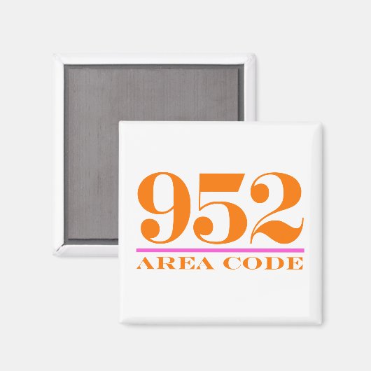 Gebiedscode 952 magneet (Voorkant / Achterkant)