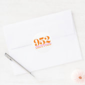 Gebiedscode 952 ronde sticker (Envelop)