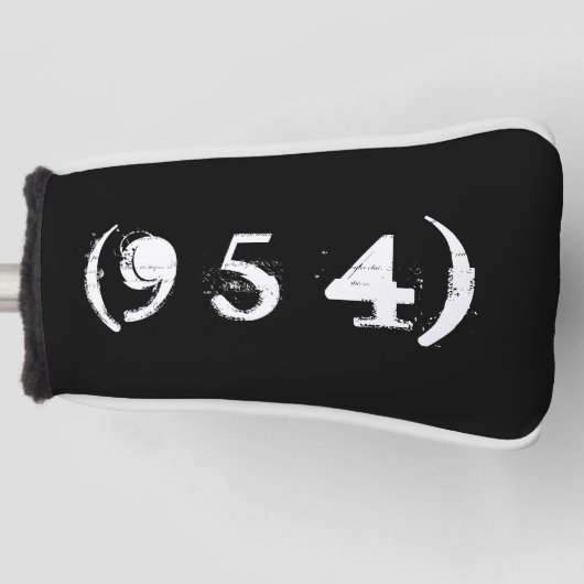 Gebiedscode 954 golfheadcover (Voorkant)