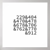 Gebiedscode Poster (Voorkant)