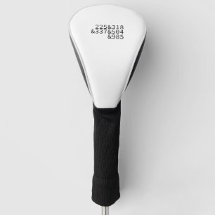 Gebiedscodes van Louisiana Golfheadcover