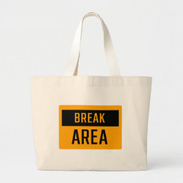 Gebiedsteken verbreken grote tote bag