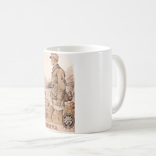 Gebirgsjäger Kreta Koffiemok (Voorkant rechts)