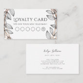 gebladerde geometrische lijst loyaliteitskaart visitekaartje (Voorkant / Achterkant)