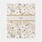 gebladerte met neutrale Herfst Fleece Deken (Voorkant)