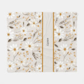 gebladerte met neutrale Herfst Fleece Deken (Voorkant (Horizontaal))