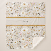 gebladerte met neutrale Herfst Sherpa Deken (Voorkant)