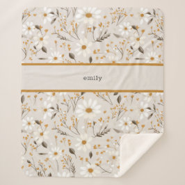 gebladerte met neutrale Herfst Sherpa Deken