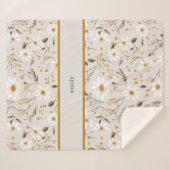 gebladerte met neutrale Herfst Sherpa Deken (Voorkant (horizontaal))