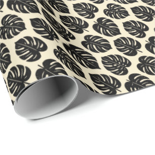 gebladerte Monstera Cadeaupapier