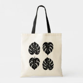 gebladerte Monstera-Canvas tas (Achterkant)