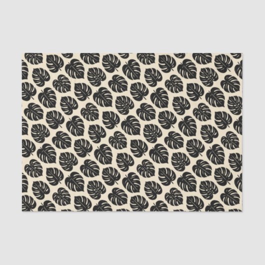 gebladerte Monstera Tissuepapier (Voorkant)