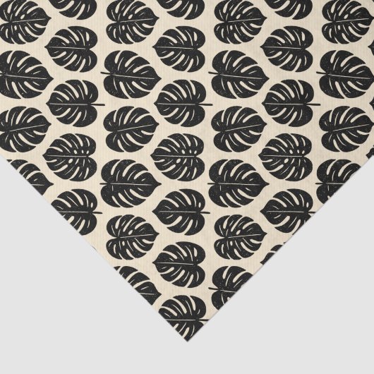 gebladerte Monstera Tissuepapier (Detail)