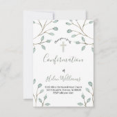 gebladerte waterverf decor bevestiging kaart (Voorkant)