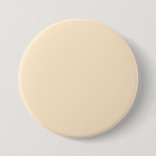 Geblancheerde amandel (effen kleur) ronde button 7,6 cm
