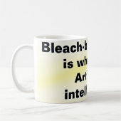 Gebleekt haar is nep-intelligentie! koffiemok (Links)