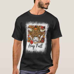 Gebleekt hooi Herfst Hoogland Koe Herfstbladeren B T-shirt