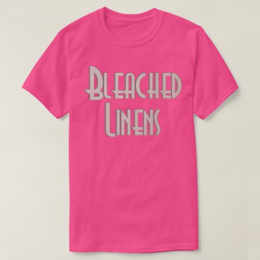 Gebleekt linnengoed t-shirt (Design voorkant)