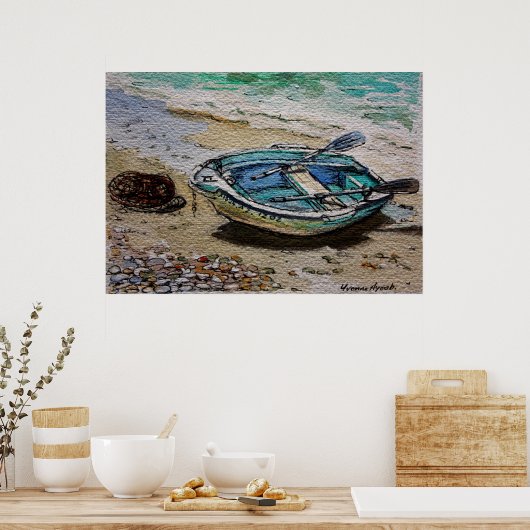 gebleekt poster (Keuken)