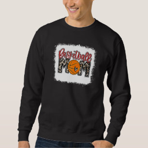 Gebleekte Basketbal Moeder Leopard Bal Moeders Trui