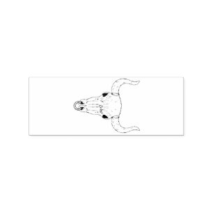 Gebleekte Bull Skull Thunder_Cove Rubberstempel