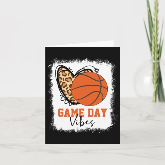 Gebleekte Bysketbyll Game Day Sfeer Bysketbyll Moe Kaart (Voorkant)