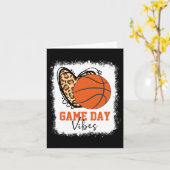Gebleekte Bysketbyll Game Day Sfeer Bysketbyll Moe Kaart (Gele Bloem)
